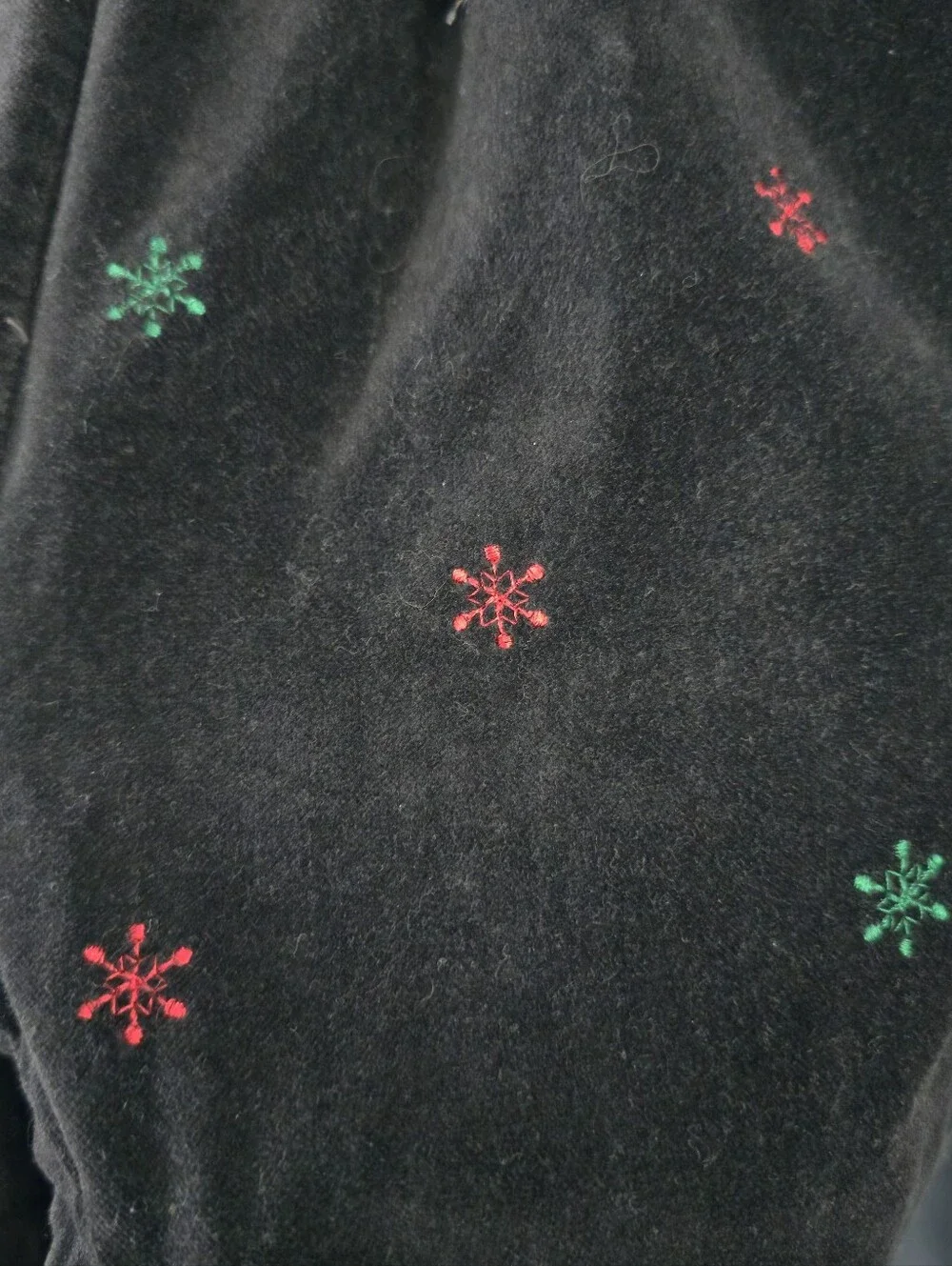 Black Velvet Holiday Embroidered Romper with White Bodysuit Vintage OSHKOSH 6-9M